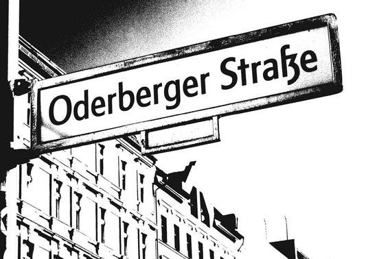 Postkarte Berlin, Prenzlauer Berg: Oderberger Straße von tobios publishing