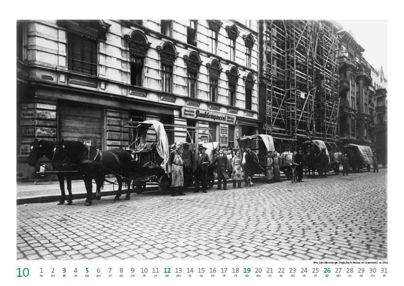 Prenzlauer Berg Kalender 2025, Monat 10: Wins- Ecke Marienburger Straße [heute Neubau mit Supermarkt] · ca. 1934