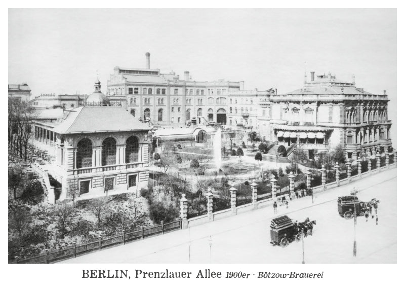 Prenzlauer Berg Poskartenset 02, Karte 04: Prenzlauer Allee Bötzow-Brauerei · 1900er