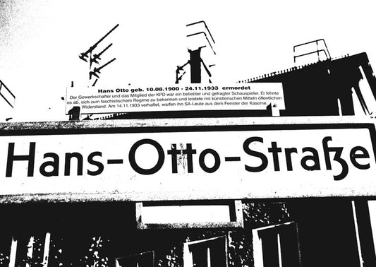 Postkarte Berlin, Prenzlauer Berg: Hans-Otto-Straße von tobios publishing