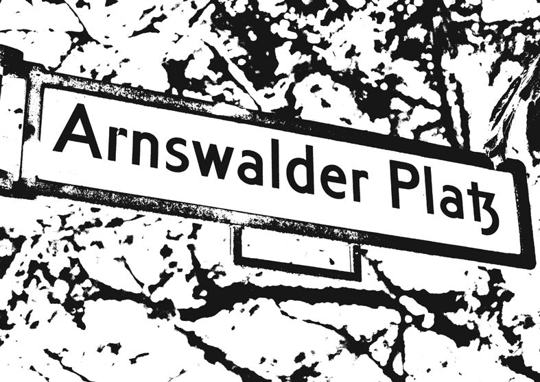 Postkarte Berlin, Prenzlauer Berg: Arnswalder Platz von tobios publishing