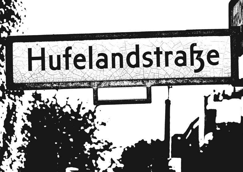 Postkarte Berlin, Prenzlauer Berg: Hufelandstraße von tobios publishing