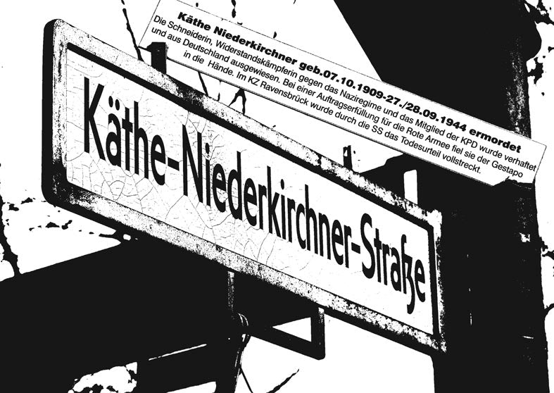 Postkarte Berlin, Prenzlauer Berg: Käthe-Niederkirchner-Str. von tobios publishing
