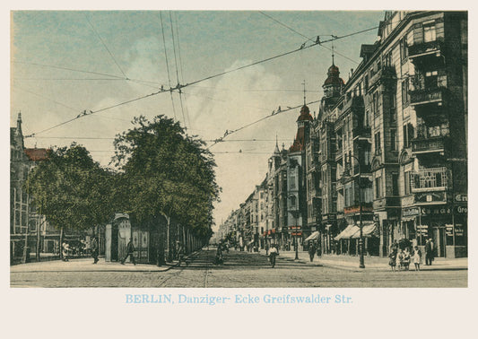 Postkarte Berlin, Prenzlauer Berg: Greifswalder-/Danziger von tobios publishing