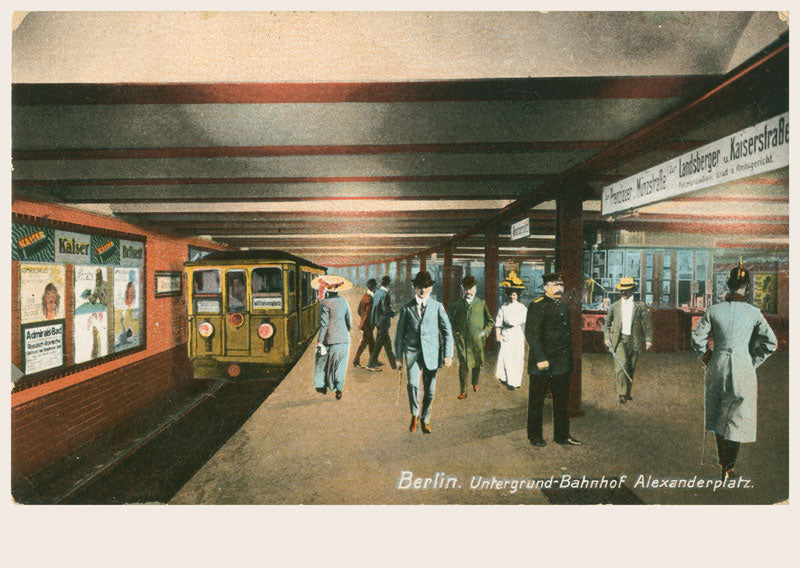 Postkarte Berlin, Mitte: U-Bahnhof Alexanderplatz · um 1921 von tobios publishing