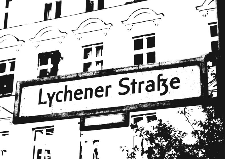 Postkarte Berlin, Prenzlauer Berg: Lychener Straße von tobios publishing
