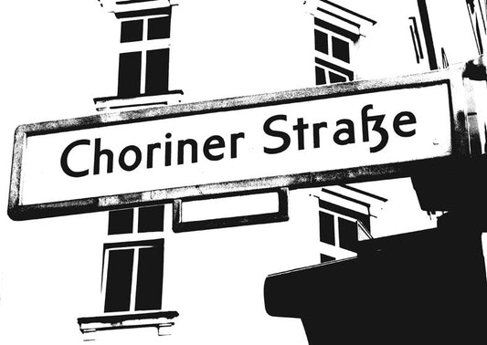 Postkarte Berlin, Prenzlauer Berg: Choriner Straße von tobios publishing