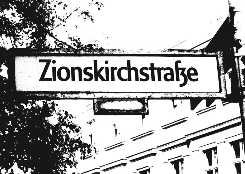 Postkarte Berlin, Prenzlauer Berg: Zionskirchstraße von tobios publishing