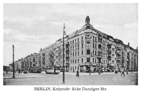 Postkarte Berlin, Prenzlauer Berg: Kniprode-/Danziger Str. von tobios publishing