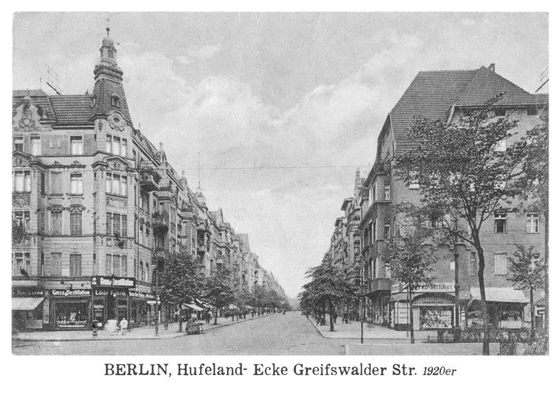 Postkarte Berlin, Prenzlauer Berg: Hufeland-/Greifswalder von tobios publishing
