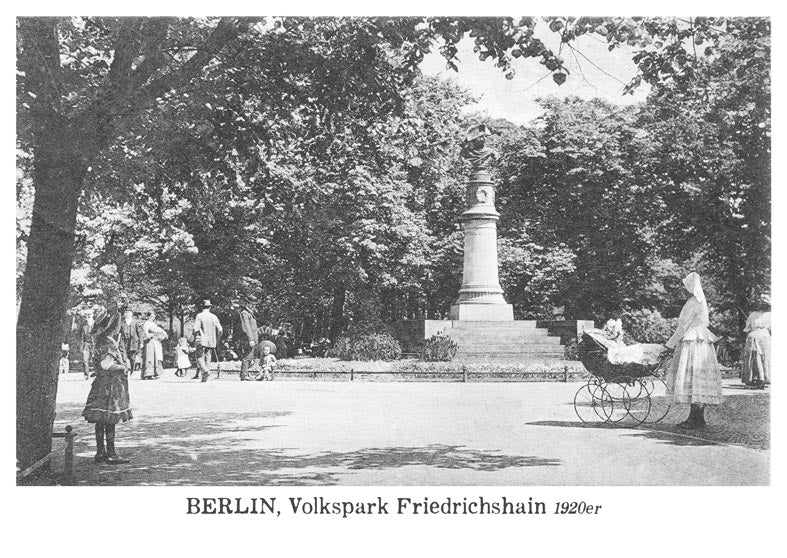 Postkarte Berlin, Volkspark Friedrichshain: Denkmal von tobios publishing