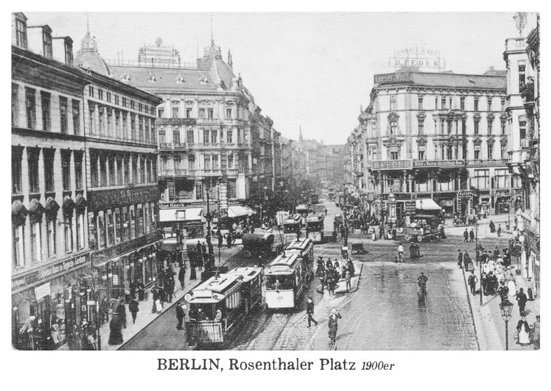 Postkarte Berlin, Mitte: Rosenthaler Platz · um 1907 von tobios publishing
