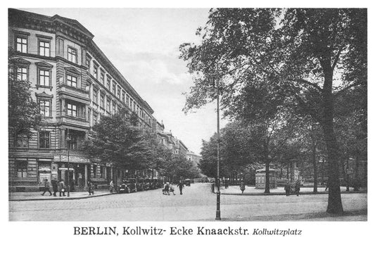 Postkarte Berlin, Prenzlauer Berg: Kollwitz-/Knaackstraße von tobios publishing