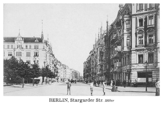 Postkarte Berlin, Prenzlauer Berg: Stargarder Straße · um 1916 von tobios publishing
