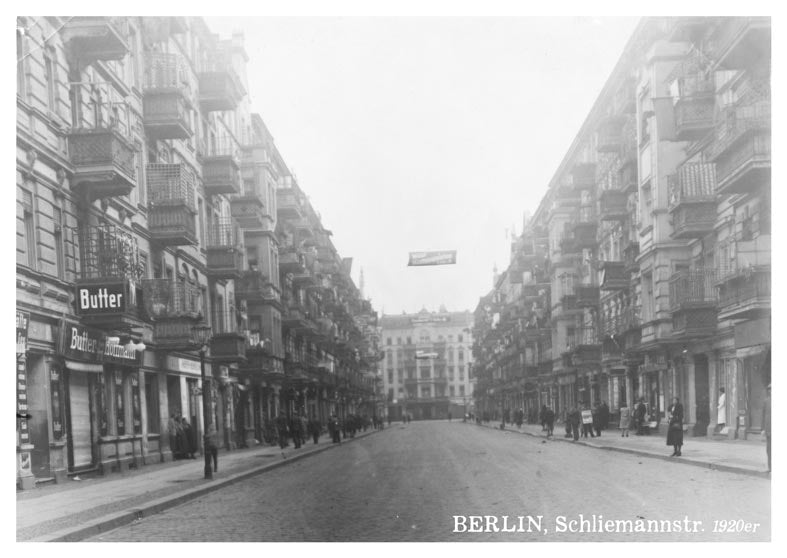Postkarte Berlin, Prenzlauer Berg: Schliemannstraße · 1920er von tobios publishing