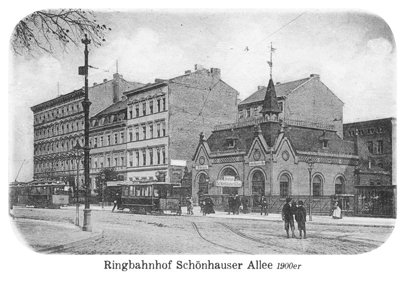 Postkarte Berlin, Prenzlauer Berg: Ringbahnhof Schönhauser von tobios publishing