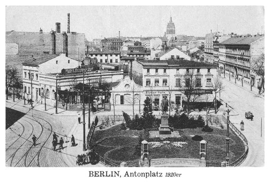 Postkarte Berlin, Weißensee: Antonplatz · 1920er von tobios publishing