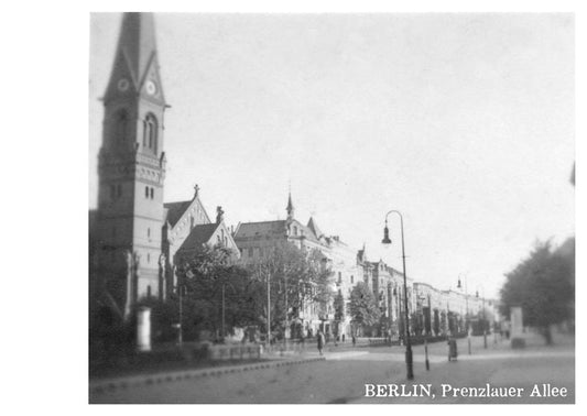 Postkarte Berlin: Prenzlauer Allee/Immanuelkirchstr. von tobios publishing