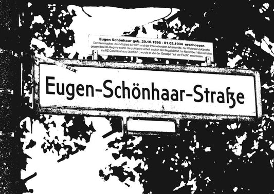 Postkarte Berlin, Prenzlauer Berg: Eugen-Schönhaar-Straße von tobios publishing