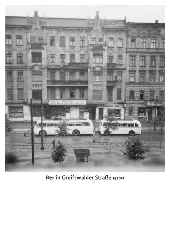 Postkarte Berlin, Prenzlauer Berg: Greifswalder Str., 1950er von tobios publishing