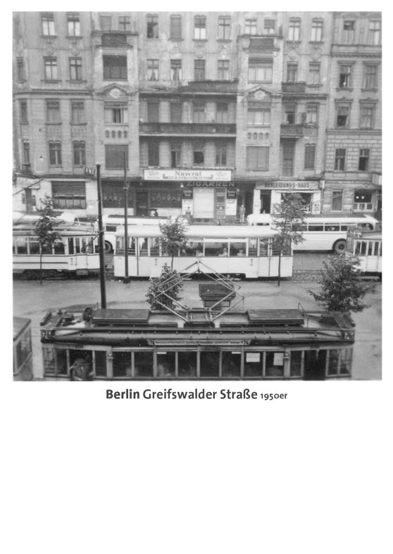 Postkarte Berlin, Prenzlauer Berg: Greifswalder Str., 1950er von tobios publishing