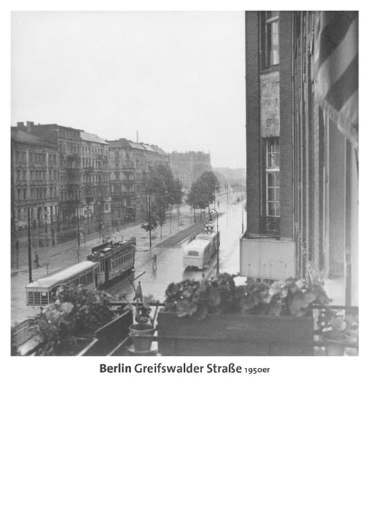 Postkarte Berlin, Prenzlauer Berg: Greifswalder Str., 1950er von tobios publishing