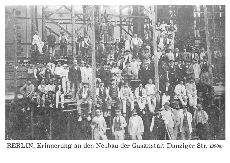 Postkarte Berlin: Gasanstalt Danziger Straße · um 1909 von tobios publishing