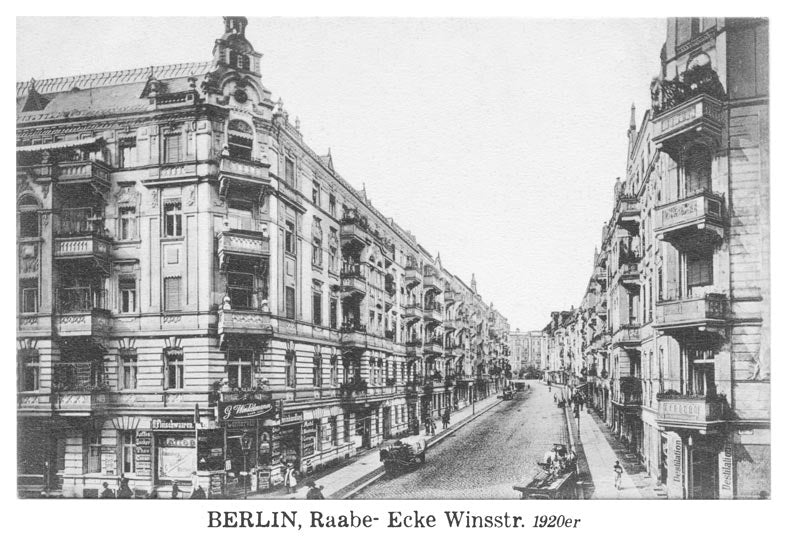 Postkarte Berlin, Prenzlauer Berg: Raabe-/Winsstraße von tobios publishing
