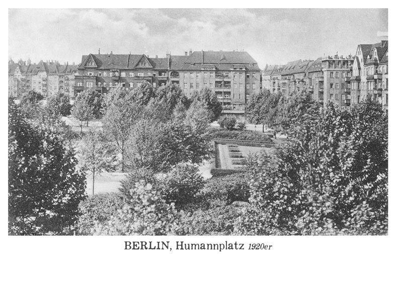 Postkarte Berlin, Prenzlauer Berg: Humannplatz · um 1927 von tobios publishing