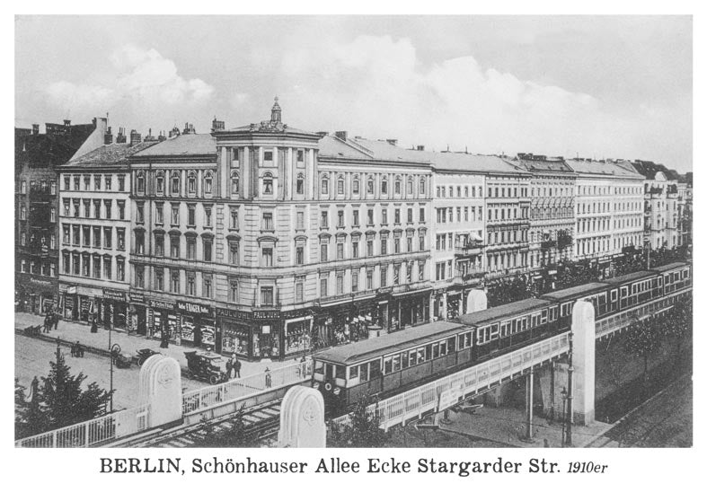 Postkarte Berlin, Prenzlauer Berg: Schönhauser/Stargarder von tobios publishing