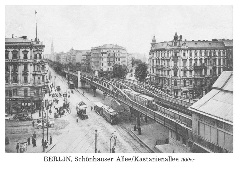 Postkarte Prenzlauer Berg: Schönhauser/Kastanienallee von tobios publishing