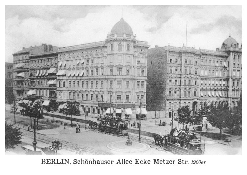 Postkarte Berlin, Prenzlauer Berg: Schönhauser/Metzer Straße von tobios publishing