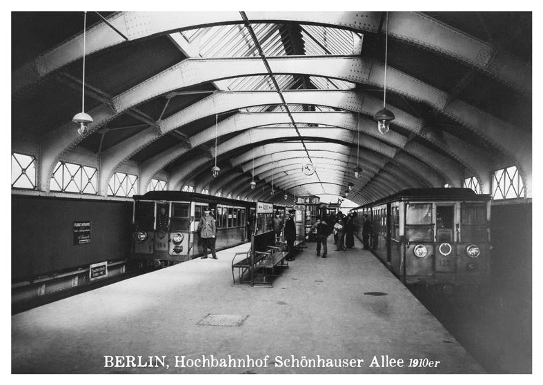 Postkarte Berlin, Prenzlauer Berg: Hochbahn Schönhauser von tobios publishing