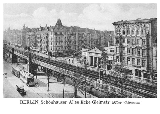 Postkarte Berlin, Prenzlauer Berg: Schönhauser/Gleimstraße von tobios publishing
