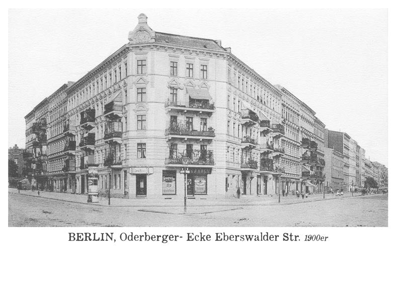 Postkarte Berlin, Prenzlauer Berg: Oderberger-/Eberswalder von tobios publishing