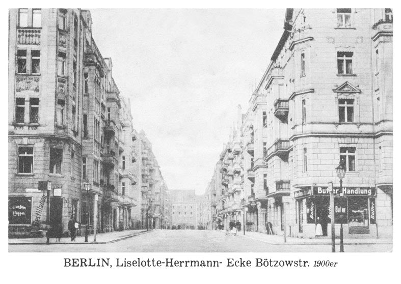 Postkarte Prenzlauer Berg: Liselotte-Herrmann-/Bötzowstraße von tobios publishing