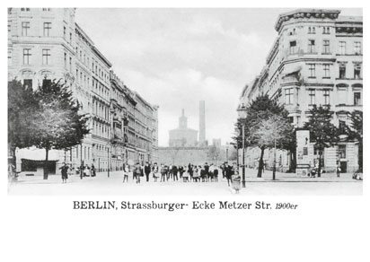 03_Prenzlauer_Berg_Poskartenset_03_Karte_03_Strassburger Metzer_Strasse_um_1900